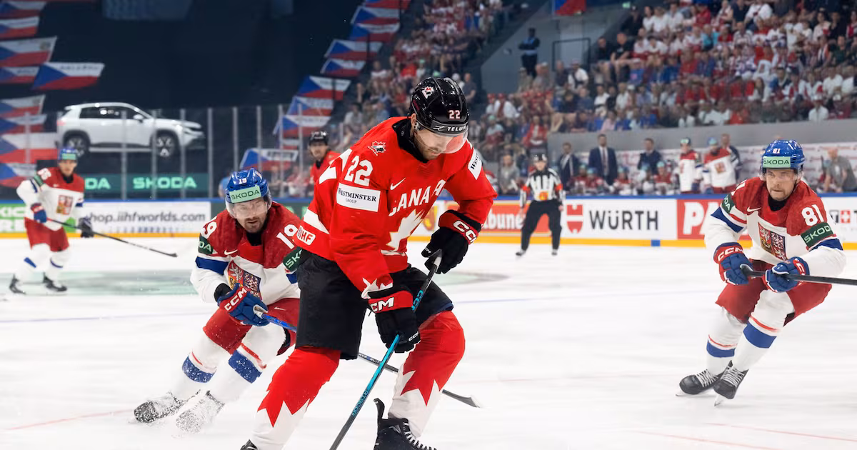 Evan Bouchard knocked out of world hockey championship quarterfinal
