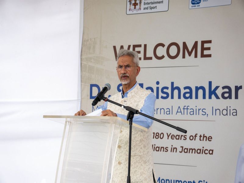 Jaishankar visits historic Old Harbour site in Jamaica, meets Indian diaspora