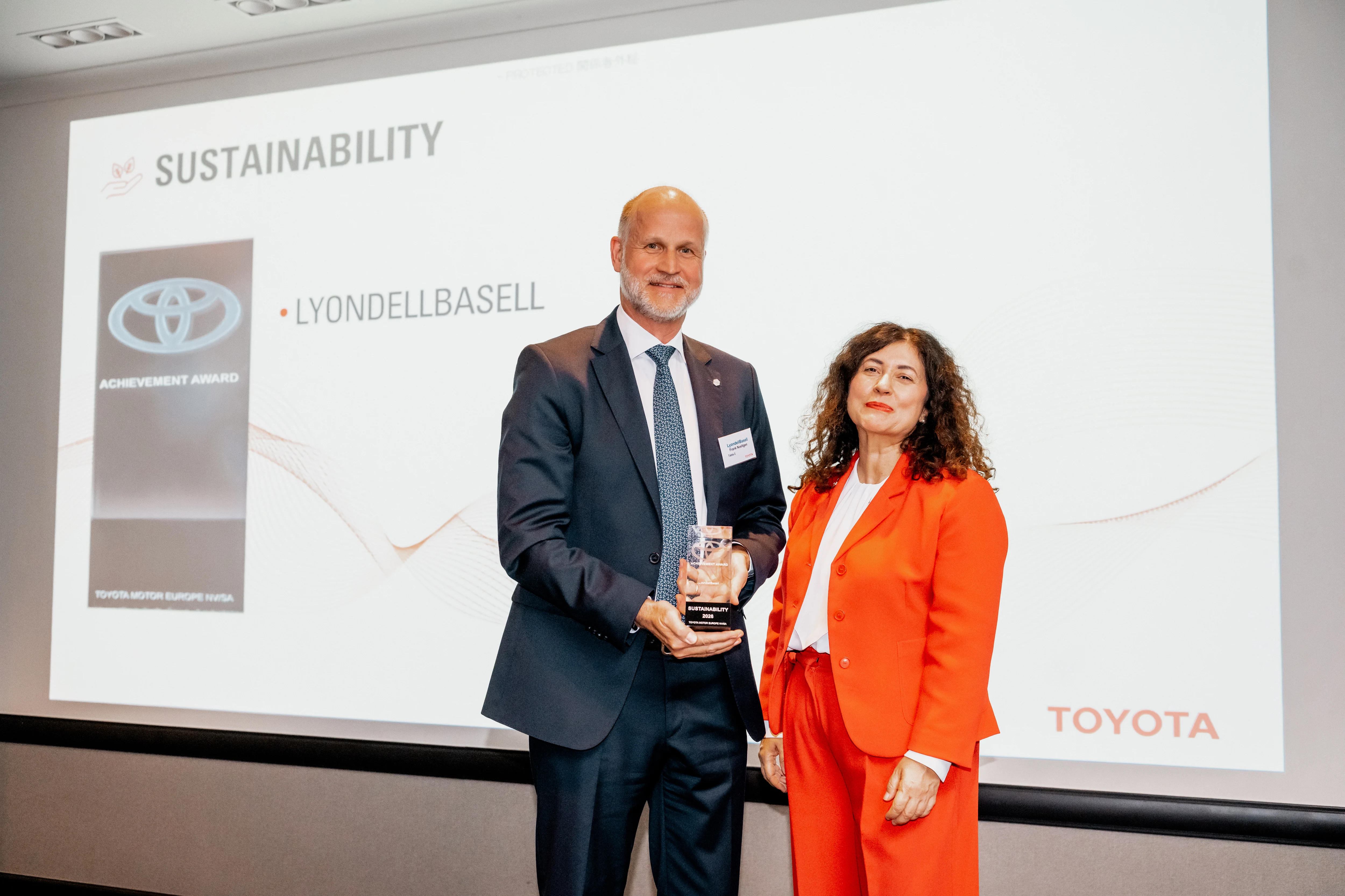 LYB earns Toyota Motor Europe award for circular polymers from maritime waste