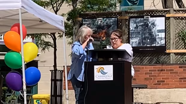 'I'm not going to allow you to continue': Mayor of Cambridge, Ont., interrupts teen's Pride speech