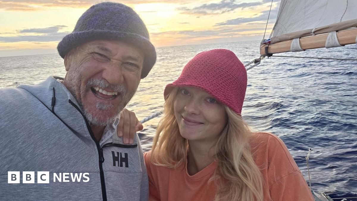 Father and daughter battle storms and health scare as they sail around the world