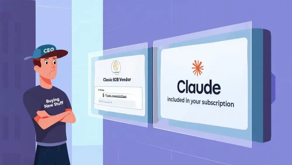 Why It’s So Hard for Older B2B Leaders to Compete in AI: Your Customers Can Do A Lot in Claude for $20