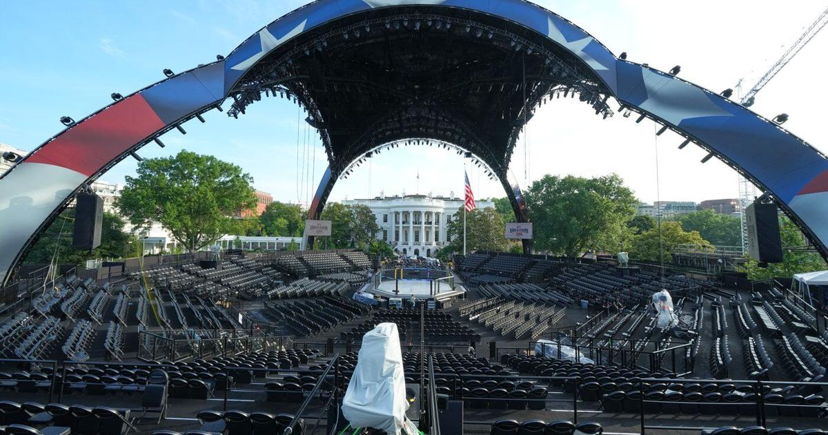 Trump celebrates turning 80 with a UFC cage