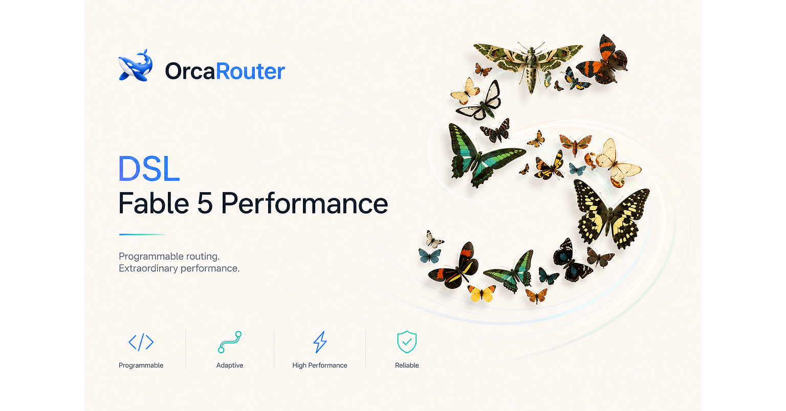 OrcaRouter Launches Routing DSL, Enabling Programmable AI Routing and Claude Fable 5