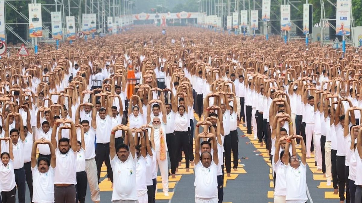 The politics of Yoga Day: Global consensus abroad, one