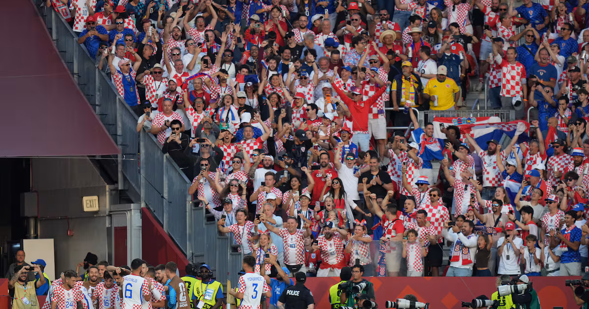 Pro-Croatia crowd at Toronto Stadium erupts as their team leads Panama 1