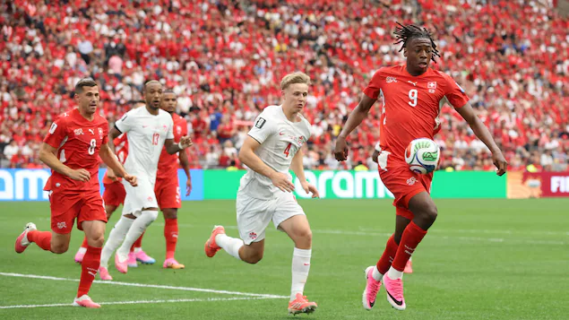 Switzerland leads Canada 2-0 in tense World Cup group game