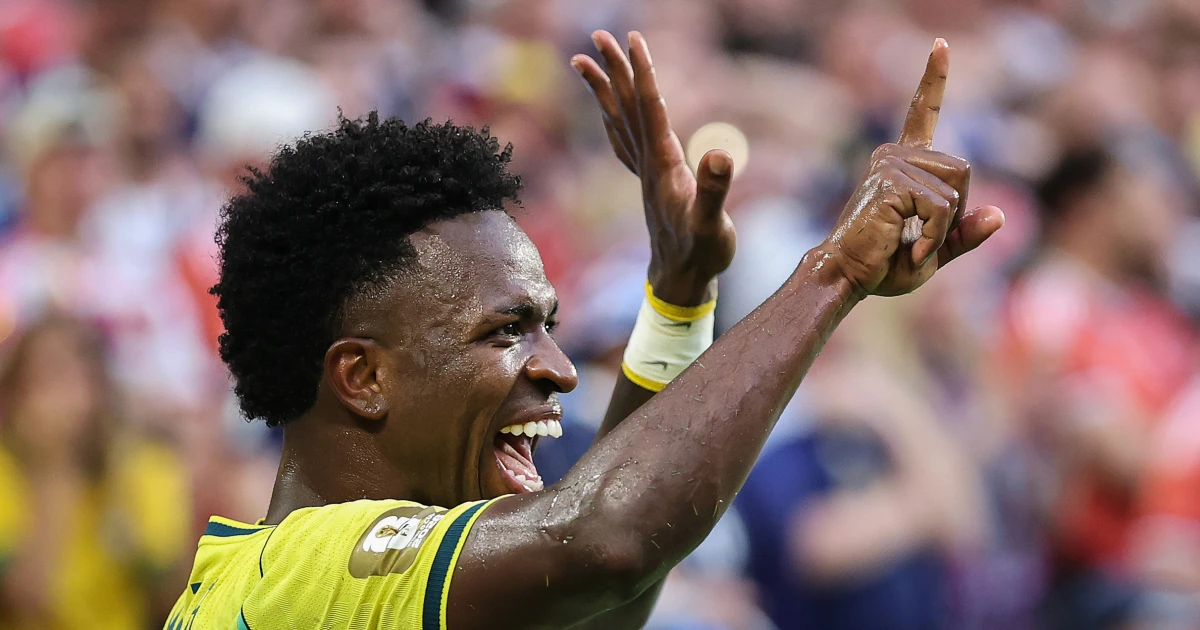 Vinícius Júnior scores 2 goals as Brazil beats Scotland 3
