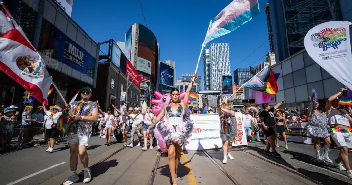 Pride Parade hits Toronto’s streets with PM Mark Carney marching