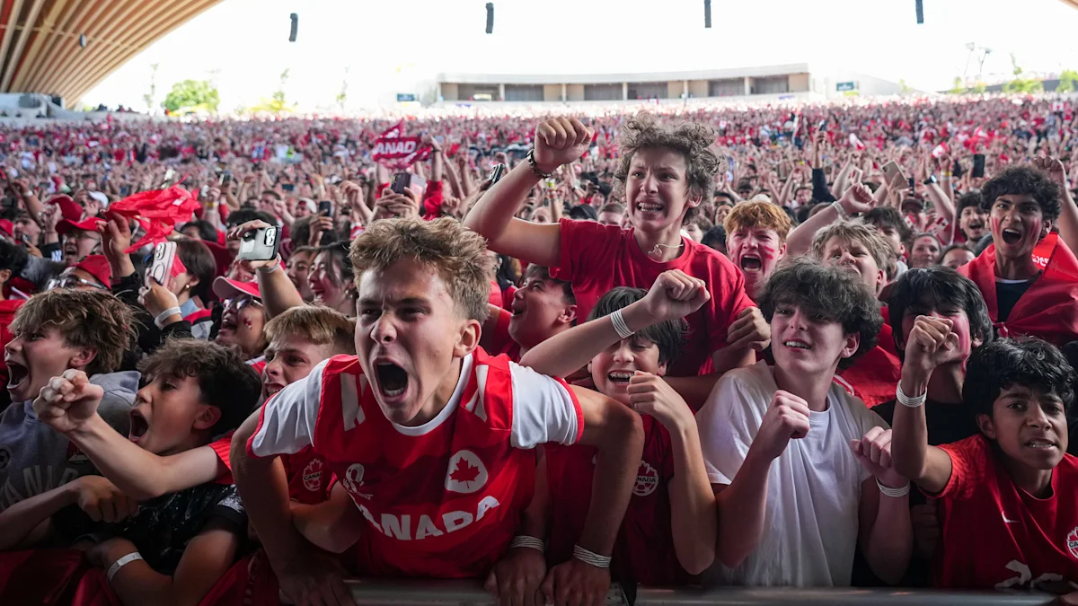 Fans erupt with joy after Canada's FIFA game win