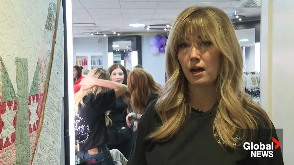 Airdrie hair salon fundraises for co