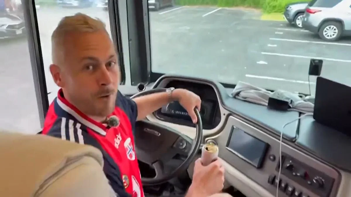 Norwegian podcast hosts travel in style during World Cup