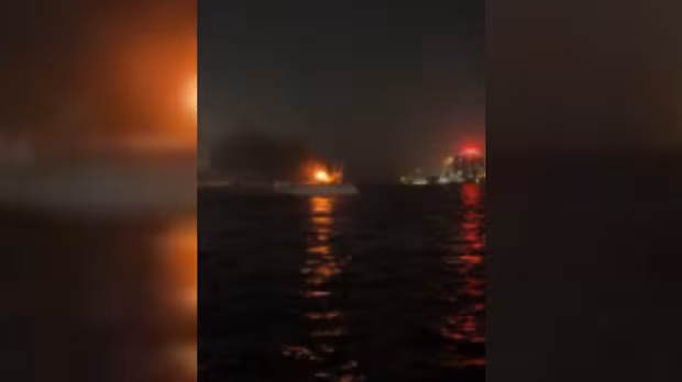Seven people rescued from burning boat in Detroit River