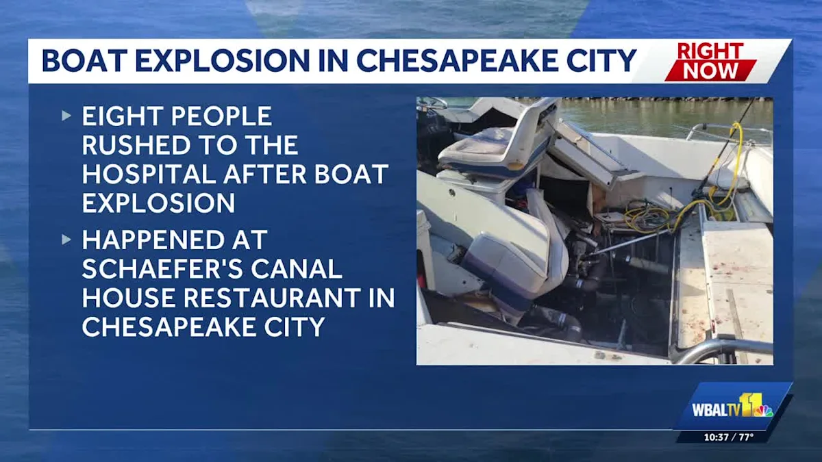 9 injured in boat explosion at restaurant