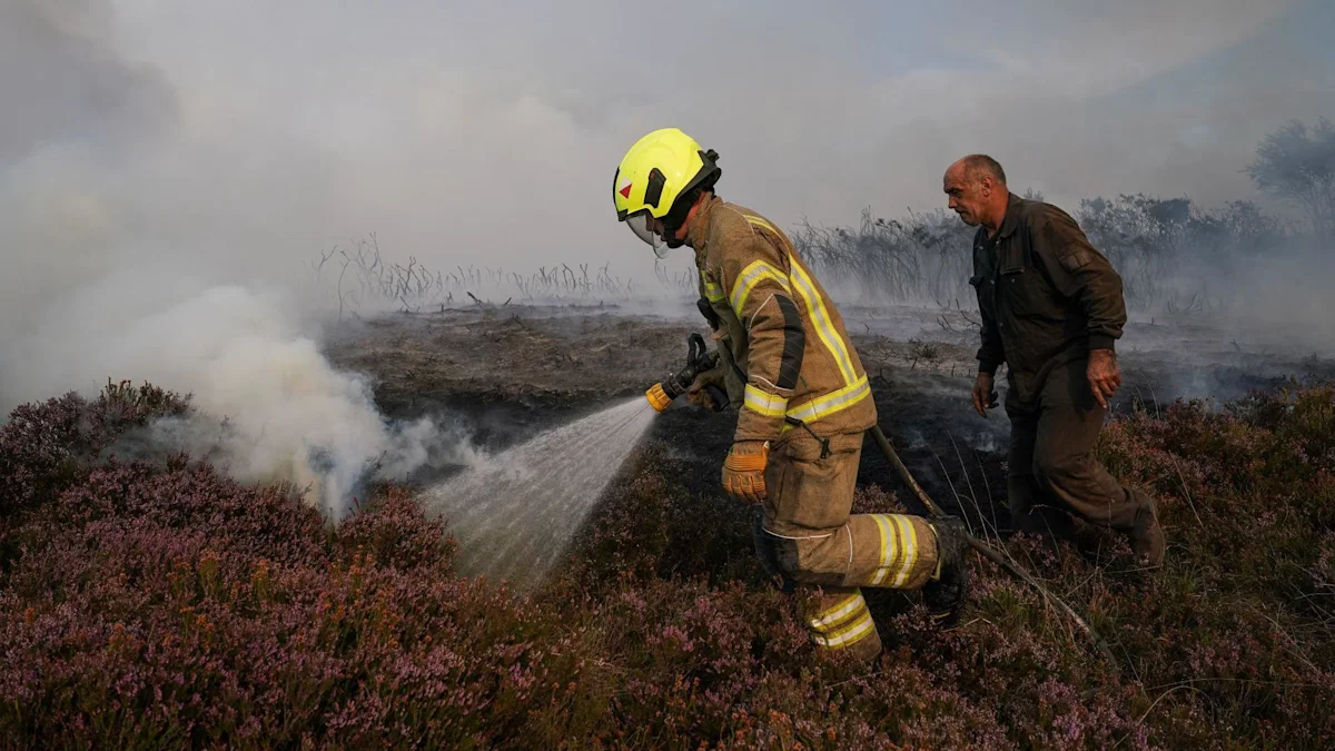 Caravan park welcomes funding after moorland fire