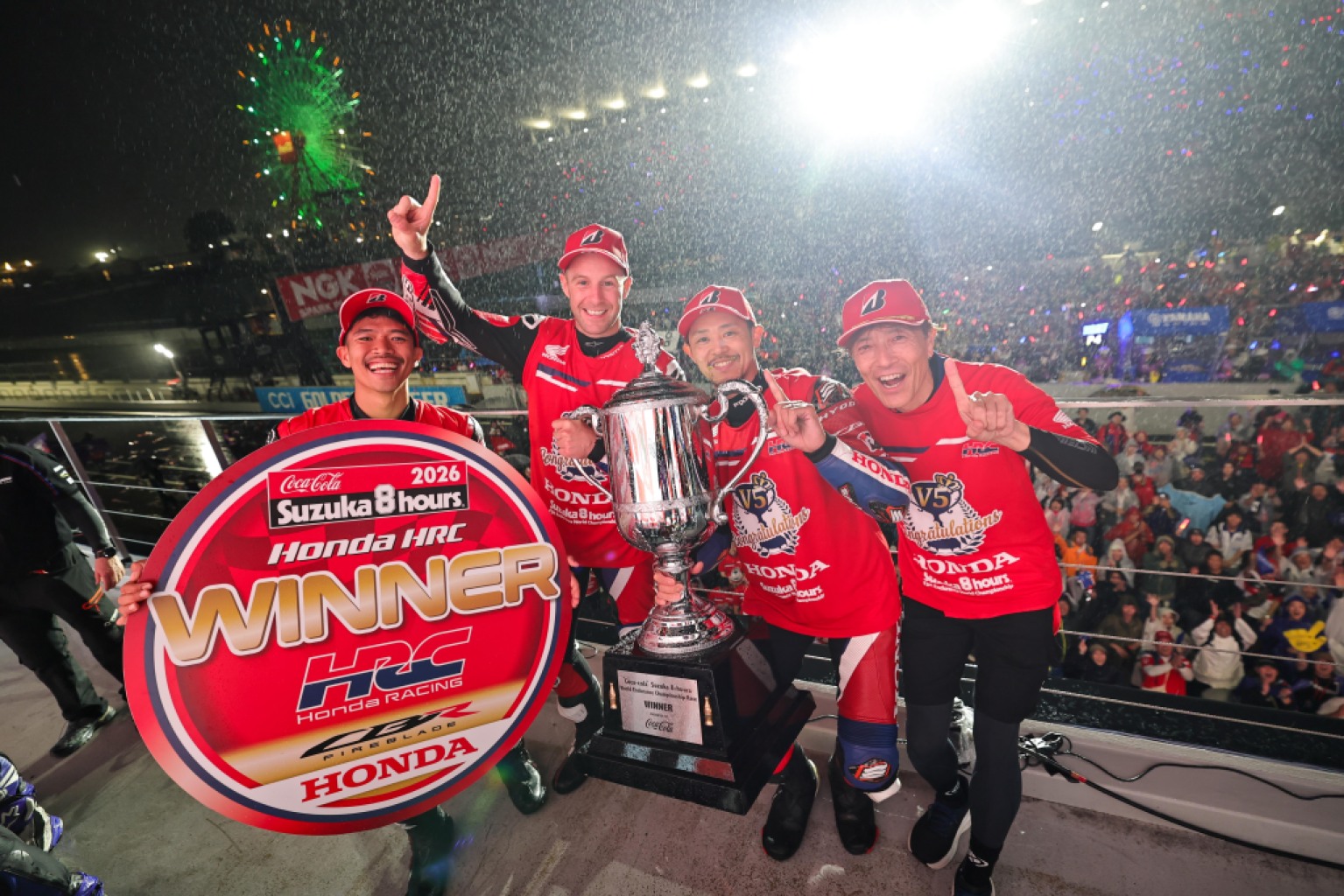 Takahashi rewrites his own record, Honda makes it five in a row at the Coca-Cola Suzuka 8 Hours
