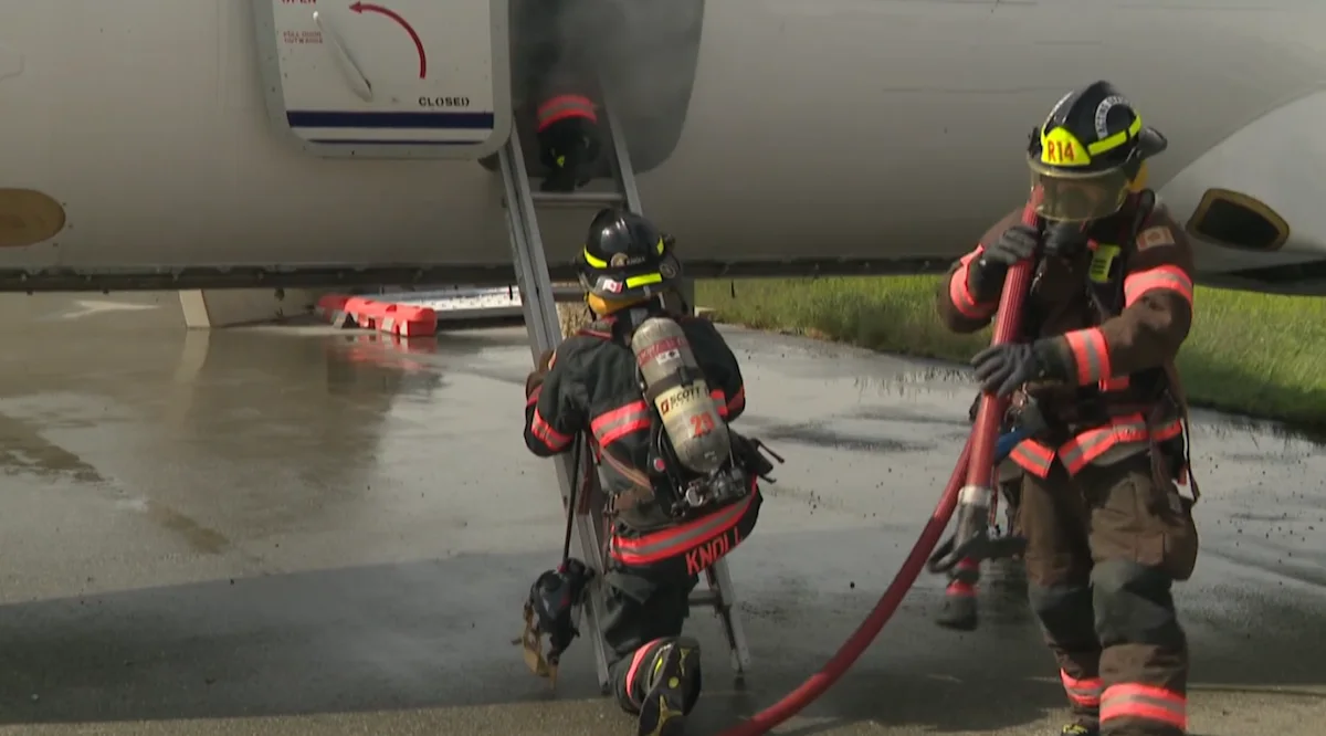 Inside look at YVR Fire and Rescue training