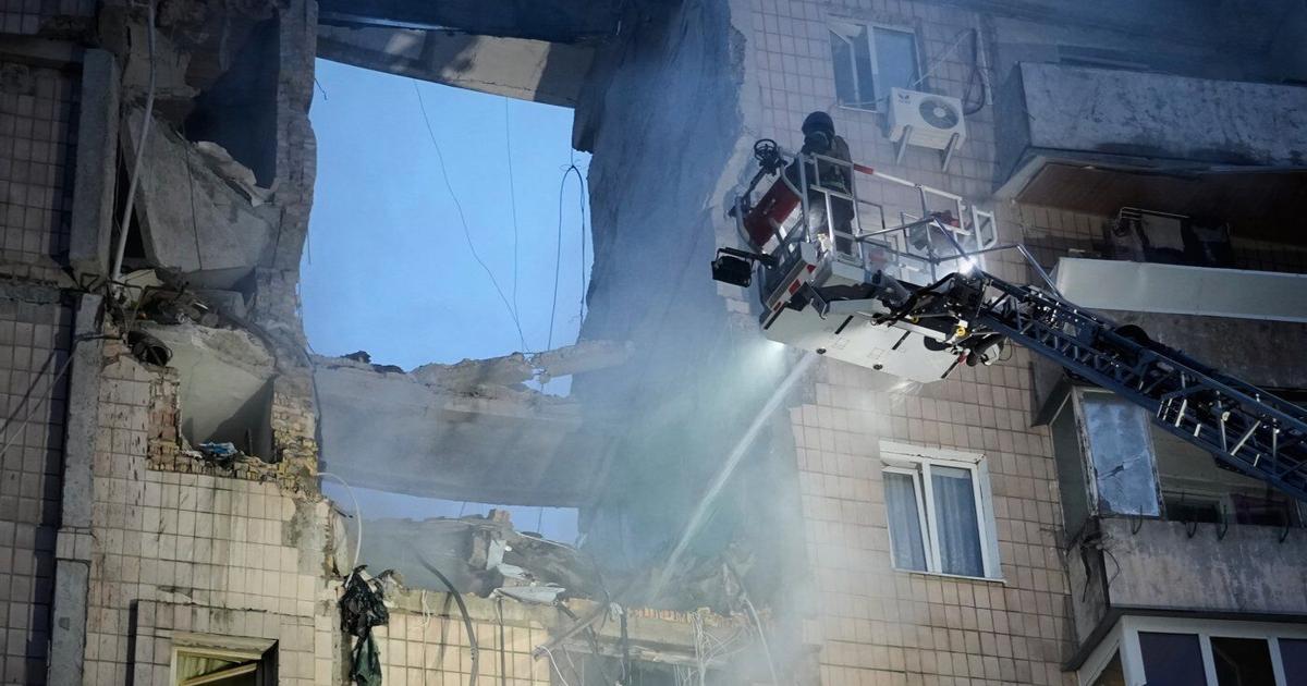 Russian missile and drone attack on Ukraine's capital kills at least 10