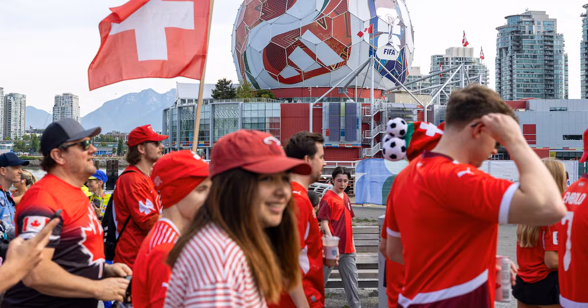 Switzerland takes on Colombia in Vancouver's last hurrah at World Cup