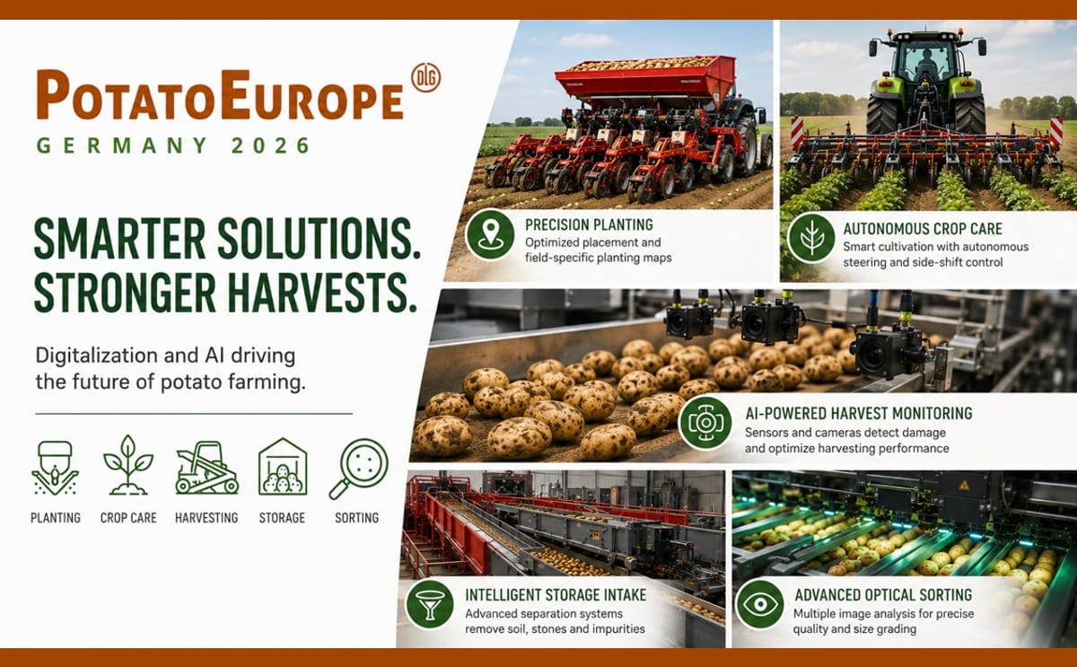 PotatoEurope 2026 to showcase digital farming, robotics and AI for potato production