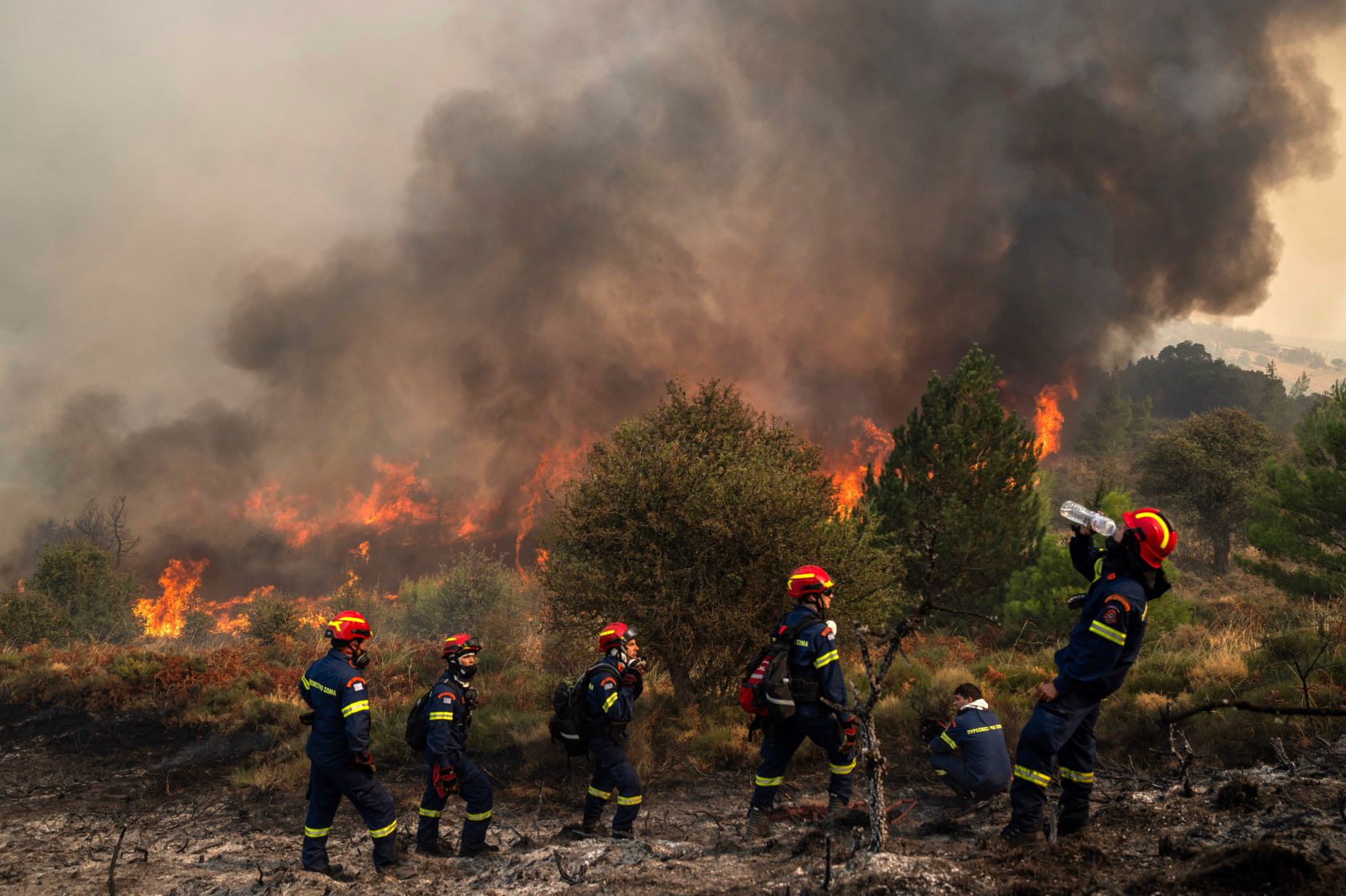 Greece first country to battle wildfires with space technology