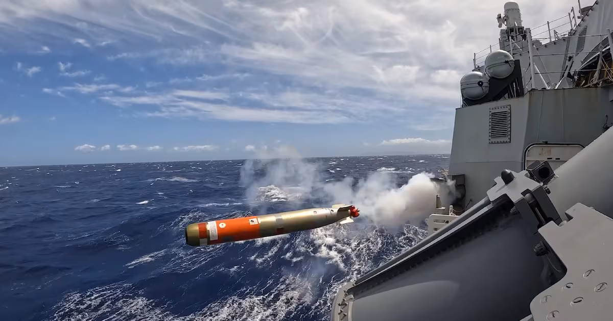 Canadian warship fires torpedoes in first test of new underwater warfare system