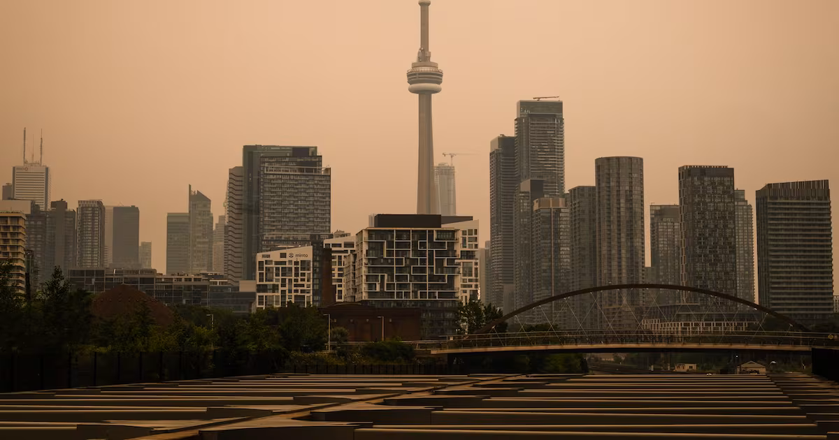 Toronto air quality ranked worst in the world, orange alert in effect