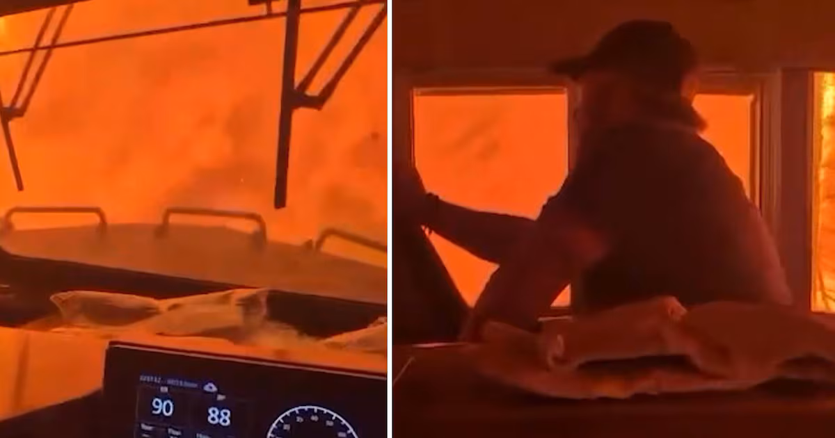 ‘We’re encased in flames’: Video emerges of train halted in wildfire, union lambasts CN Rail