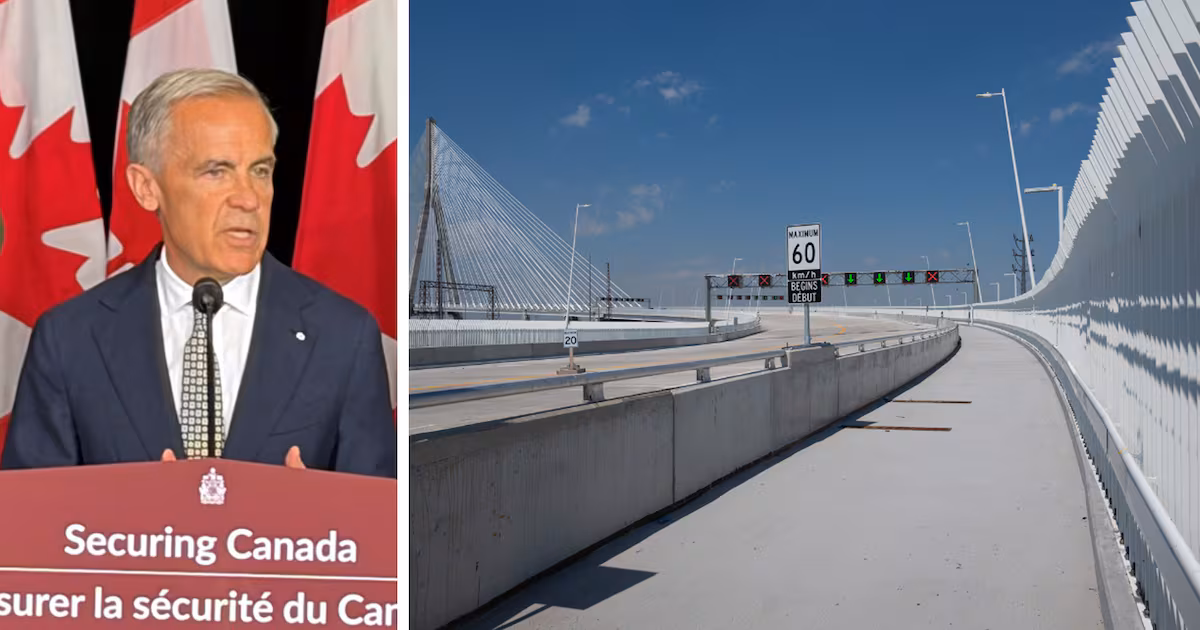 PM Carney insists Gordie Howe Bridge tolls will not be shared ‘until all debt is repaid’