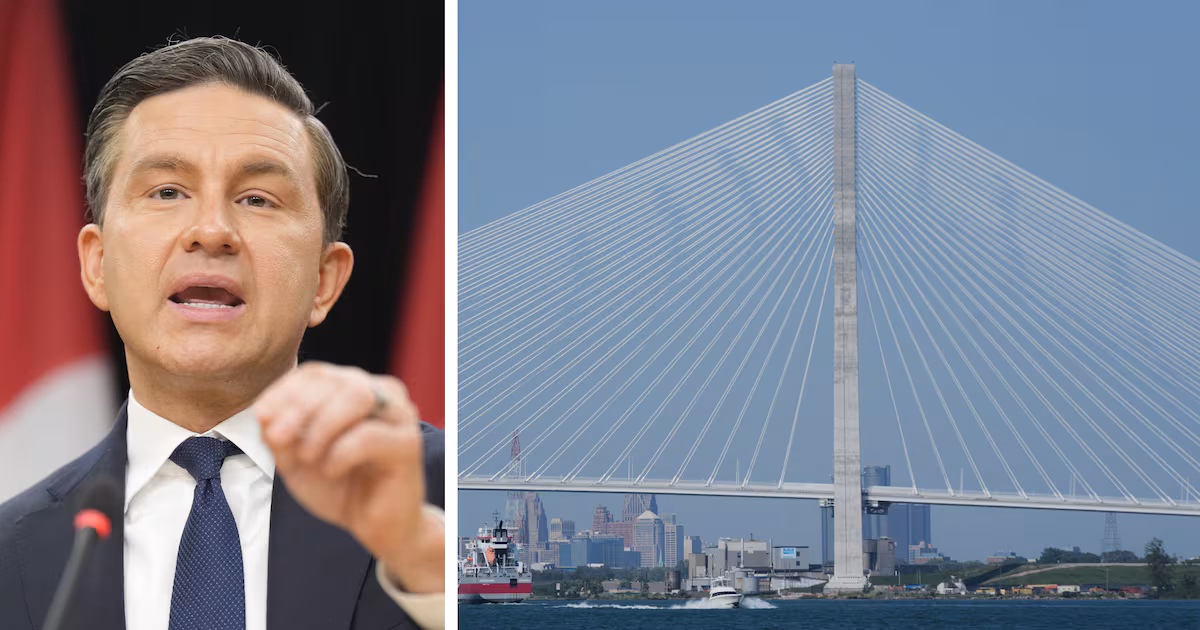 ‘So, what’s the deal?’ Poilievre asks Carney in push to publicize details of Gordie Howe bridge agreement