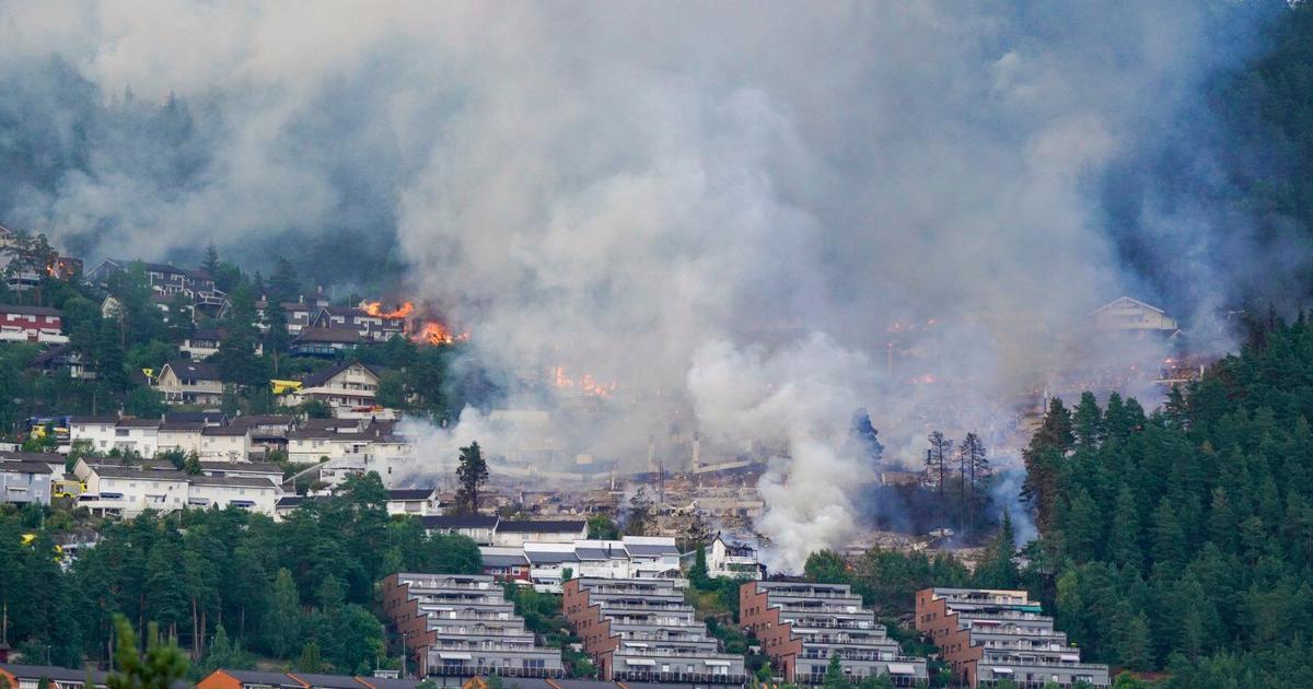 Massive fire becomes Norway's largest in modern times after destroying more than 100 homes