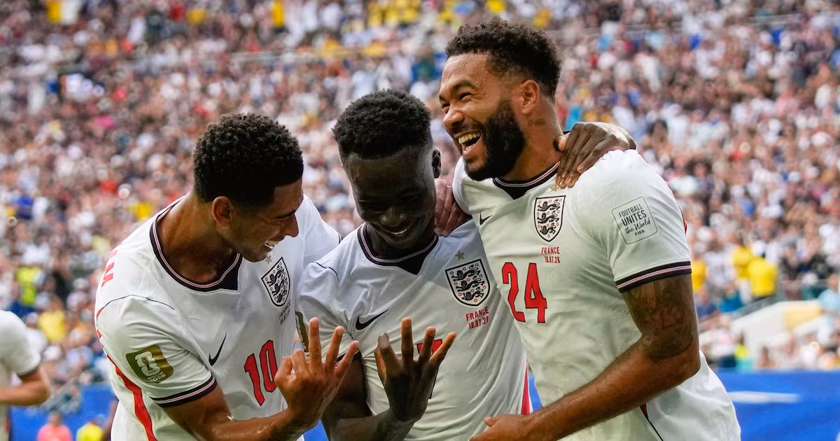 Saka’s hat trick lifts England past Mbappé and France 6-4 in wild World Cup third
