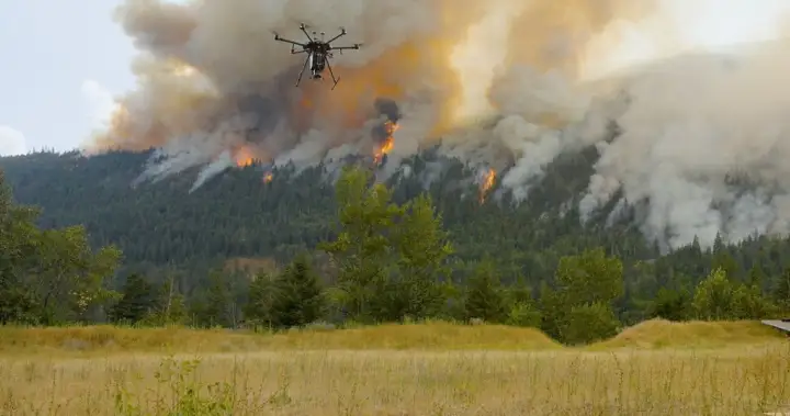 For 1st time in Canada, drones are being used in B.C. wildfire response