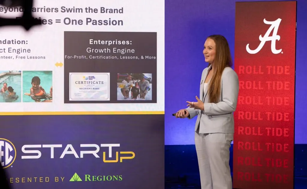 Alabama swimmer wins $10k in SEC Startup competition