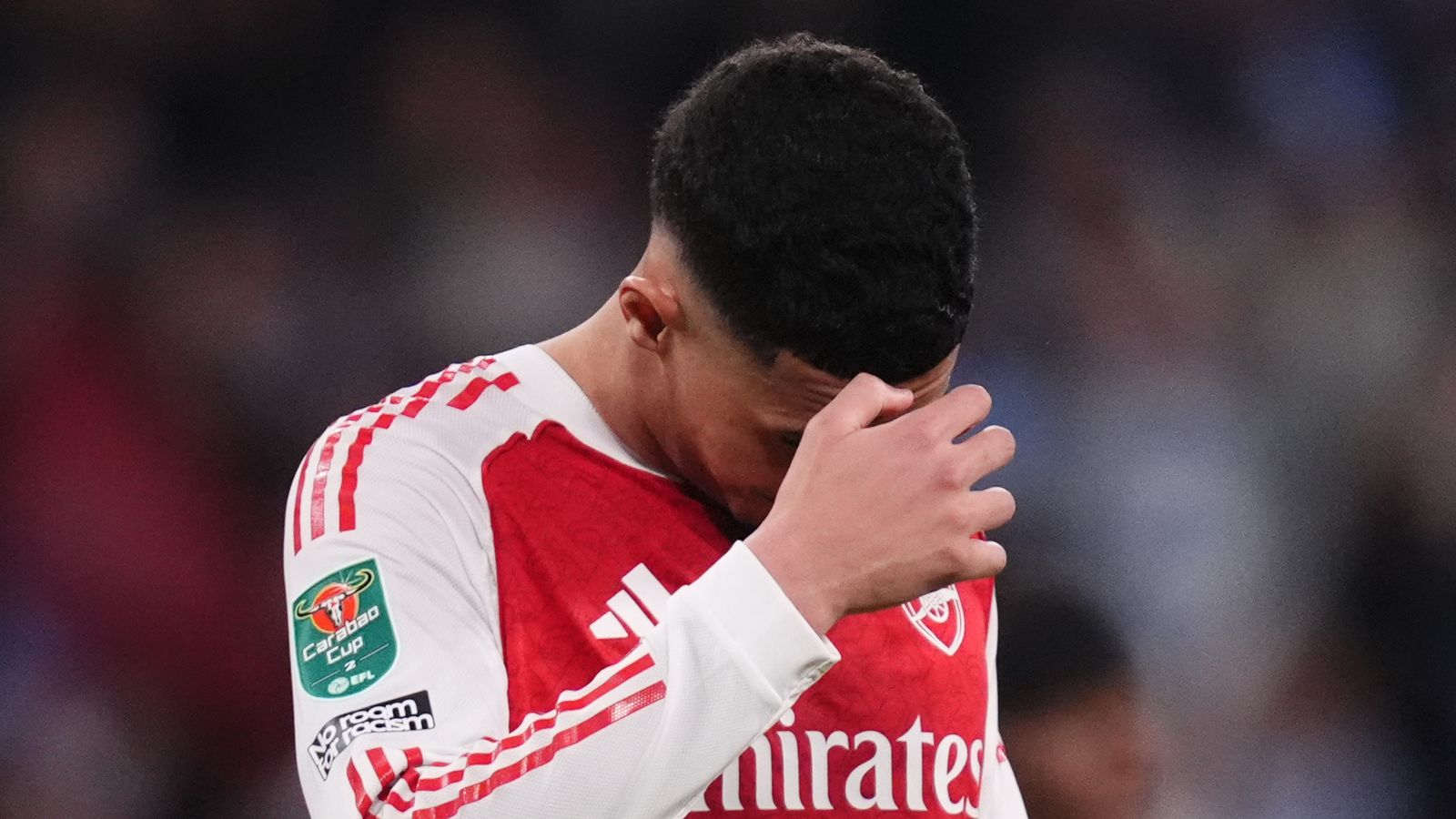 Arsenal have confirmed William Saliba will be out for an extended period with a back injury.