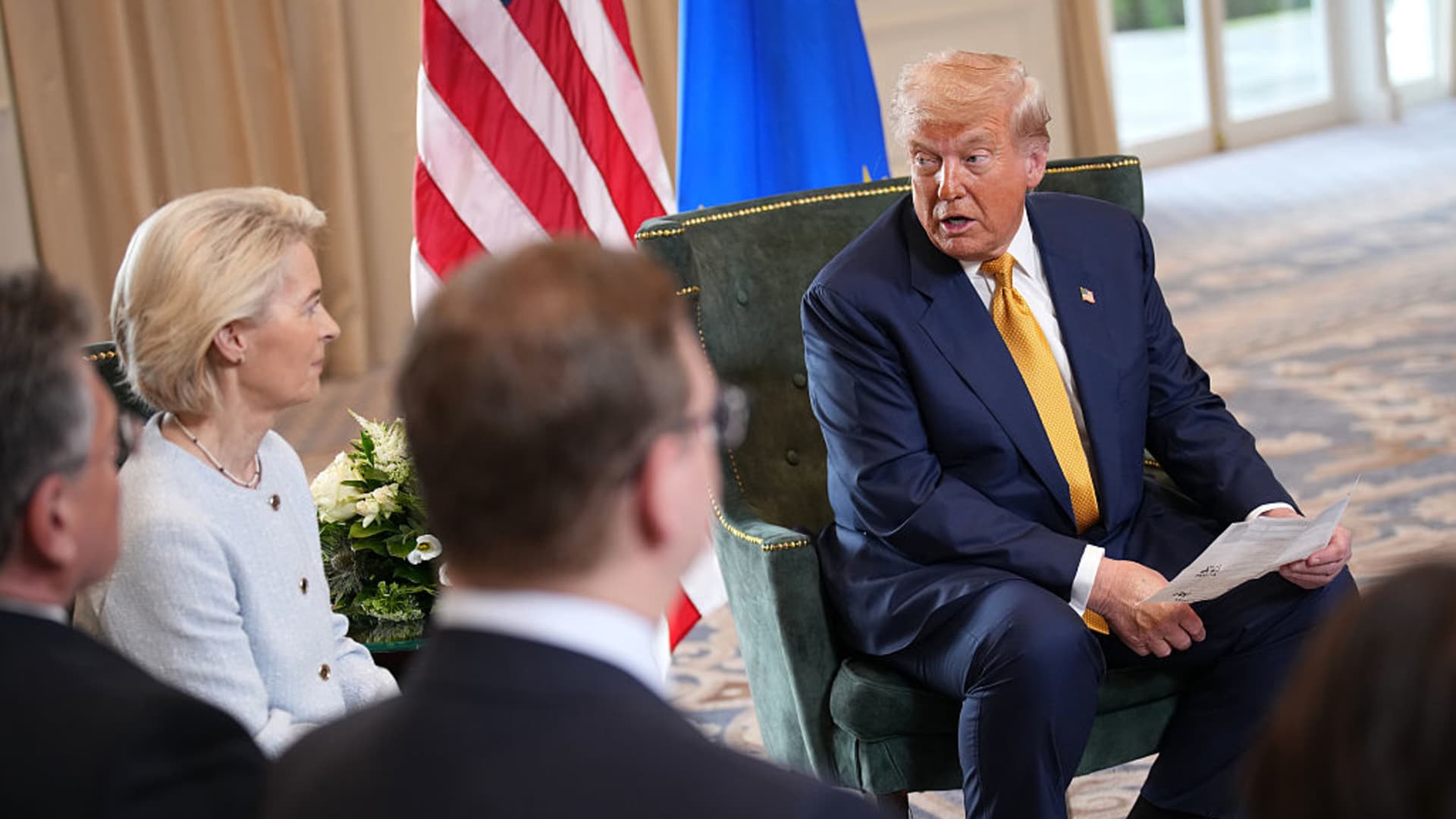 Trump threatens EU with 'substantial TARIFF' for 'ROBBING' U.S. tech giants