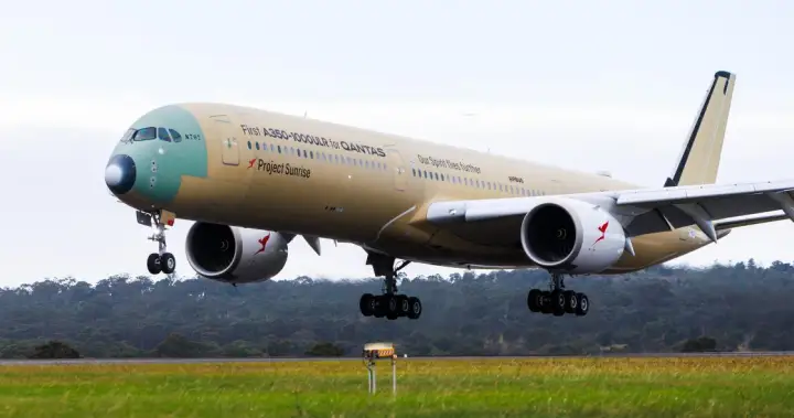 Qantas jet lands in Australia after 19-hour non