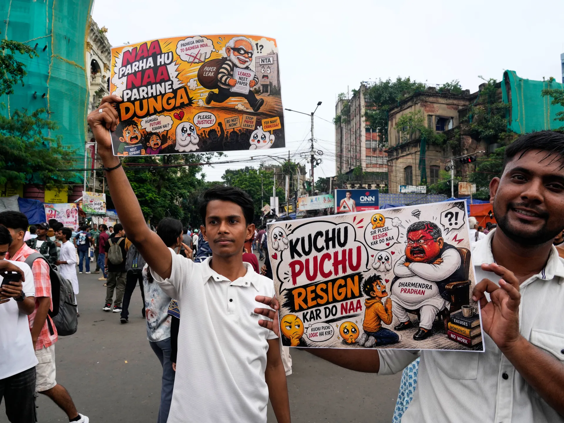 India’s youth protesters are fighting Modi with irreverent humour and memes