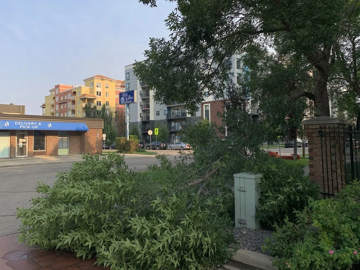 Severe thunderstorm hammers Edmonton causing flooding, road closures