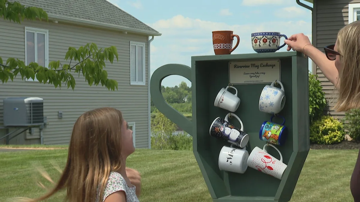Free mug exchange brews community connection for Riverview family