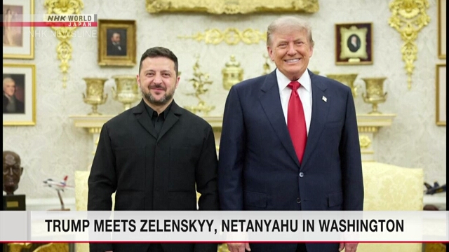Trump meets Zelenskyy and Netanyahu in Washington