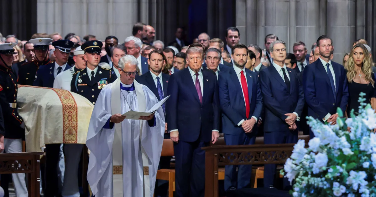 Trump calls Sen. Lindsey Graham an "American original" at funeral as lawmakers, world leaders pay respects