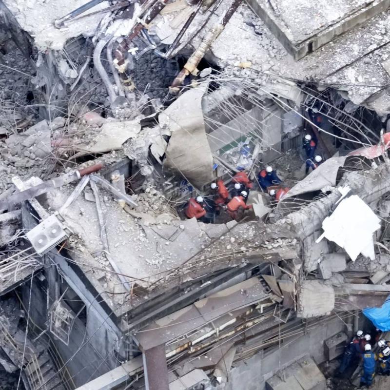 Rescuers search for survivors after a 7.1 quake kills 18