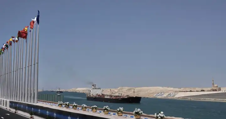 Drone hits gas vessel near Suez Canal, threatening to expand Iran war