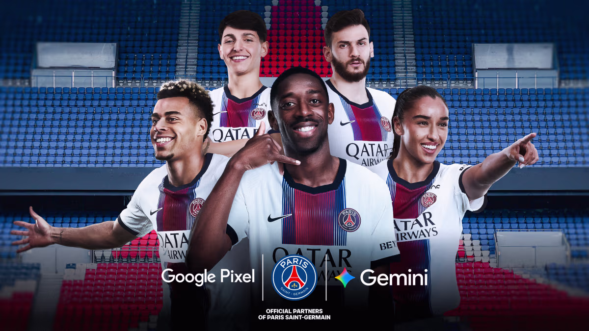 Paris Saint-Germain announces a multiyear partnership with Google Gemini and Google Pixel