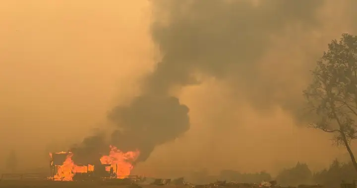 Massive Pear Lake wildfire devastates Clinton ranch as owner fights flames
