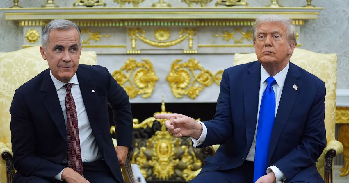 Faced with a teleprompter glitch, Canada’s Carney mocks Trump