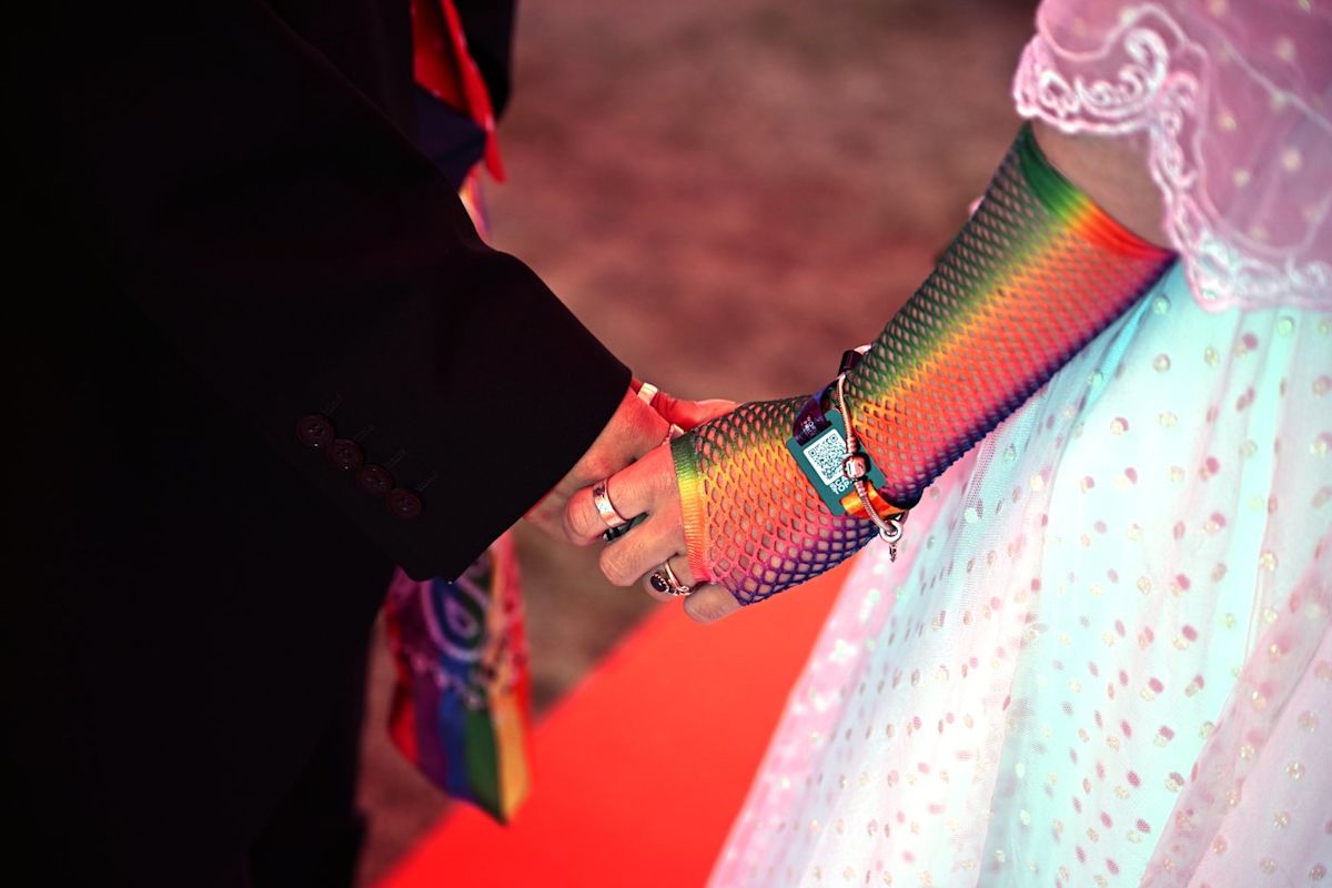 Amsterdam's Pride festival's mass wedding, in photos