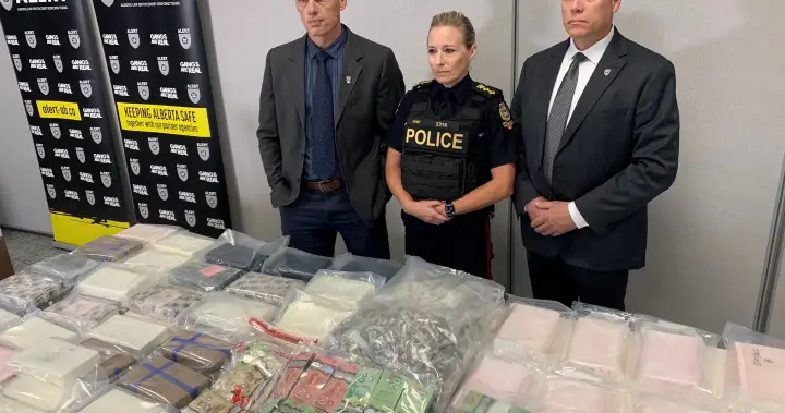 Alberta organized crime investigators seize large quantity of drugs, cash, guns