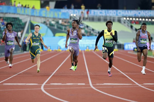 Taylor and Maxwell win US world U20 100m double in Oregon